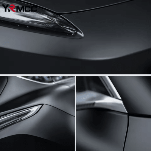 Matte Black Vinyl Car Sticker Wrap Waterproof Auto And Motorcycle Film laser Carbon Fiber 50cmx200cm