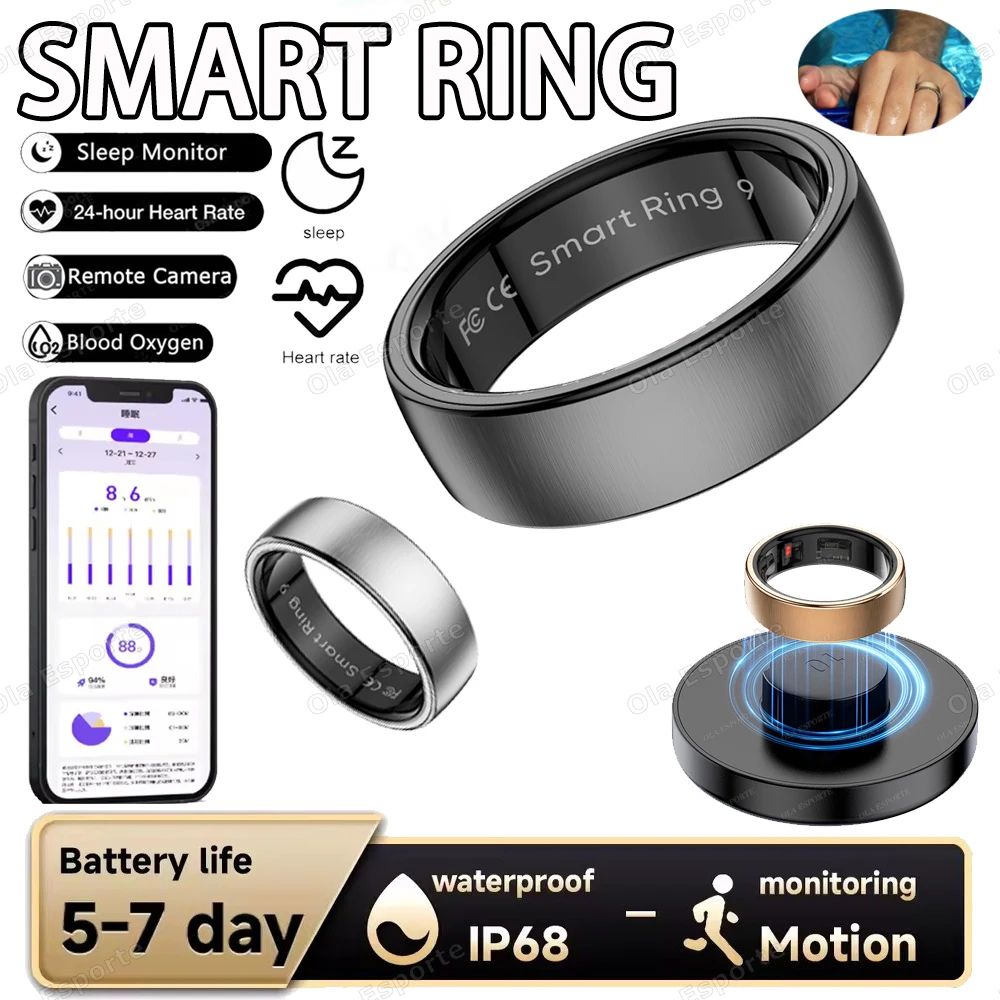 Waterproof Smart Health Ring gold 14