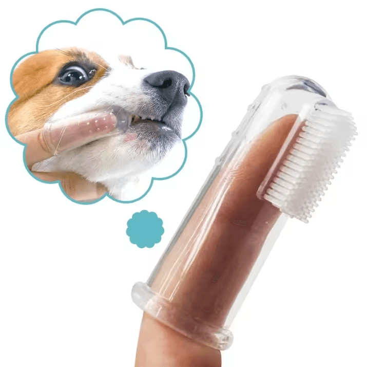 Super Soft Pet Finger Toothbrush Silicone Pet Teeth Brush For Dogs And Cats With Bad Breath Dog Brush And Tartar Care single Brush