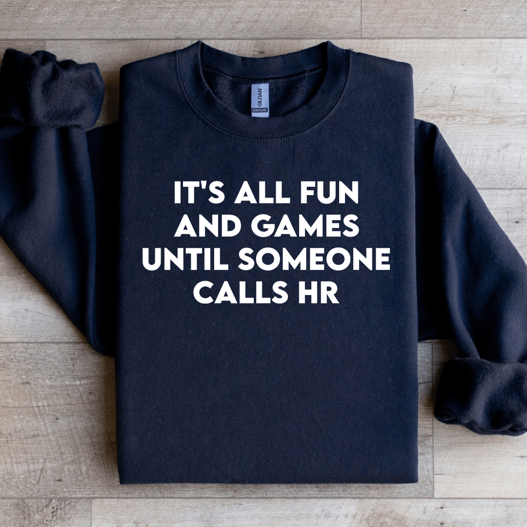 It's All Fun And Games Sweatshirt L Light Pink