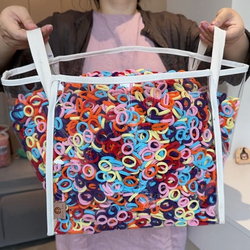 Colorful Basic Nylon Elastic Hair Ties Professional Standard Ponytail Holders 14 20 Pcs