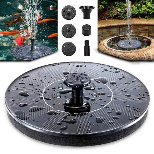 Solar Power Bird Bath Fountain Pump, Eco Friendly Solar Fountain With Nozzles For Birds, Ponds, Gardens Solar Power Bird Bath Fountain Pump, Eco Friendly Solar Fountain With Nozzles For Birds, Ponds, Gardens