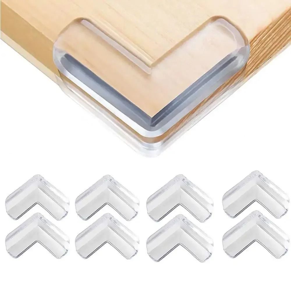 Transparent Anti Collision Corner Guards Soft PVC Child Safety Protectors For Furniture l 12pcs