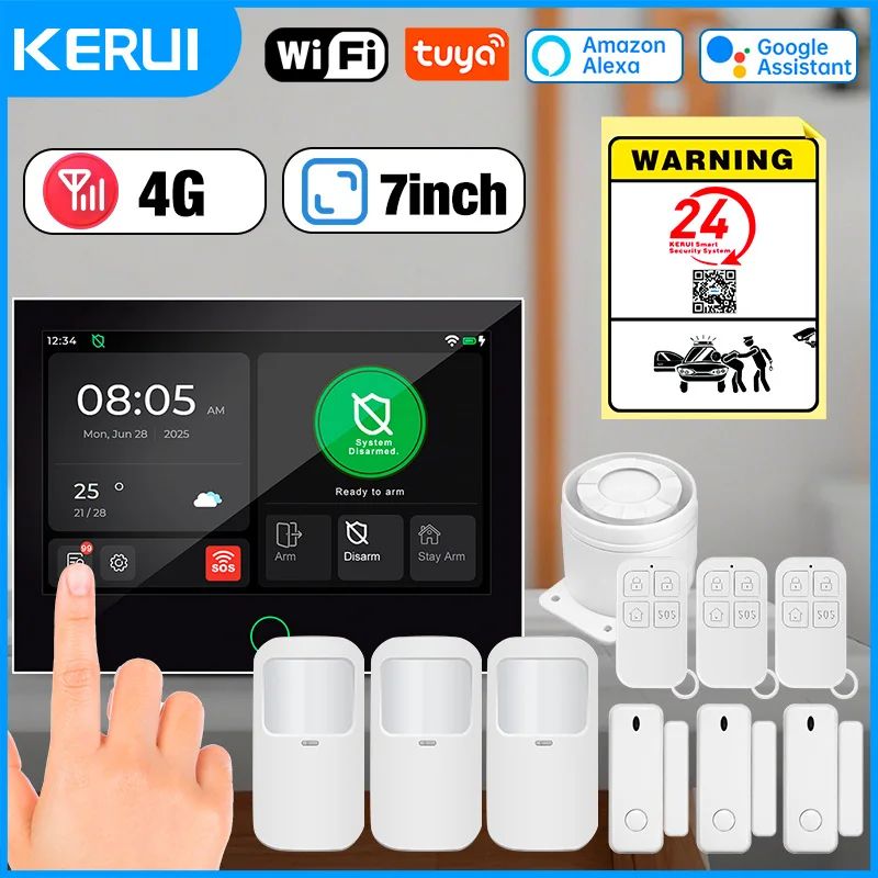 4G WiFi Smart Alarm System kit 5 eu Plug