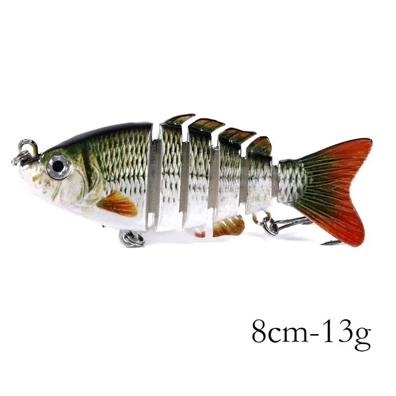 Multi Jointed Swimbait Fishing Lure Sinking Hard Bait For Bass 01 12.7 Cm & 18 G