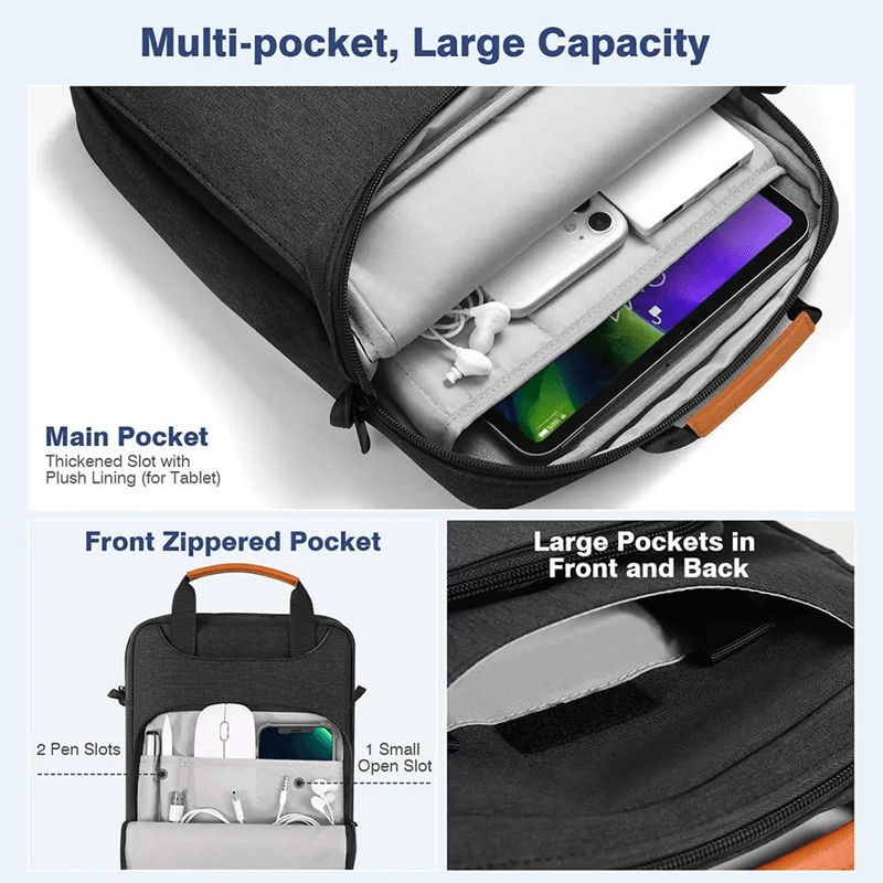 Crossbody Tablet Bag Shoulder Messenger Case For IPad And Galaxy Tab 9 11 Inch pink