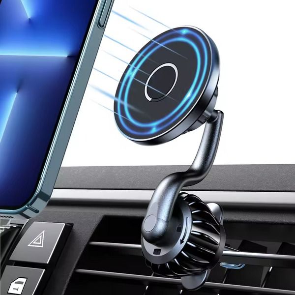 Strong Magnetic Mag Safe Air Vent Car Mount With 360 Rotation, Dashboard Phone Holder For Cars Strong Magnetic Mag Safe Air Vent Car Mount With 360 Rotation, Dashboard Phone Holder For Cars
