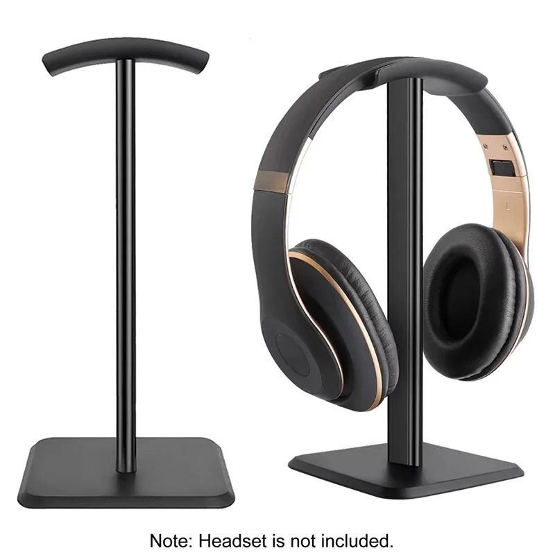 Universal Portable Desktop Headphone Stand black