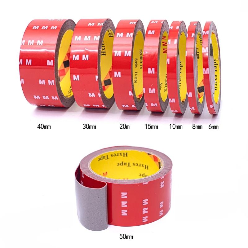 Industrial Strength Double Sided Acrylic Tape 300CM High Viscosity Mounting 50 Mm X 300 Cm