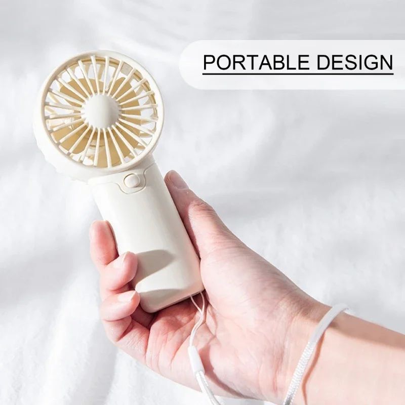 Portable Mini Fan For Travel, Lightweight Handheld Fan With AAA Battery Power, Pocket Size Cooling pink