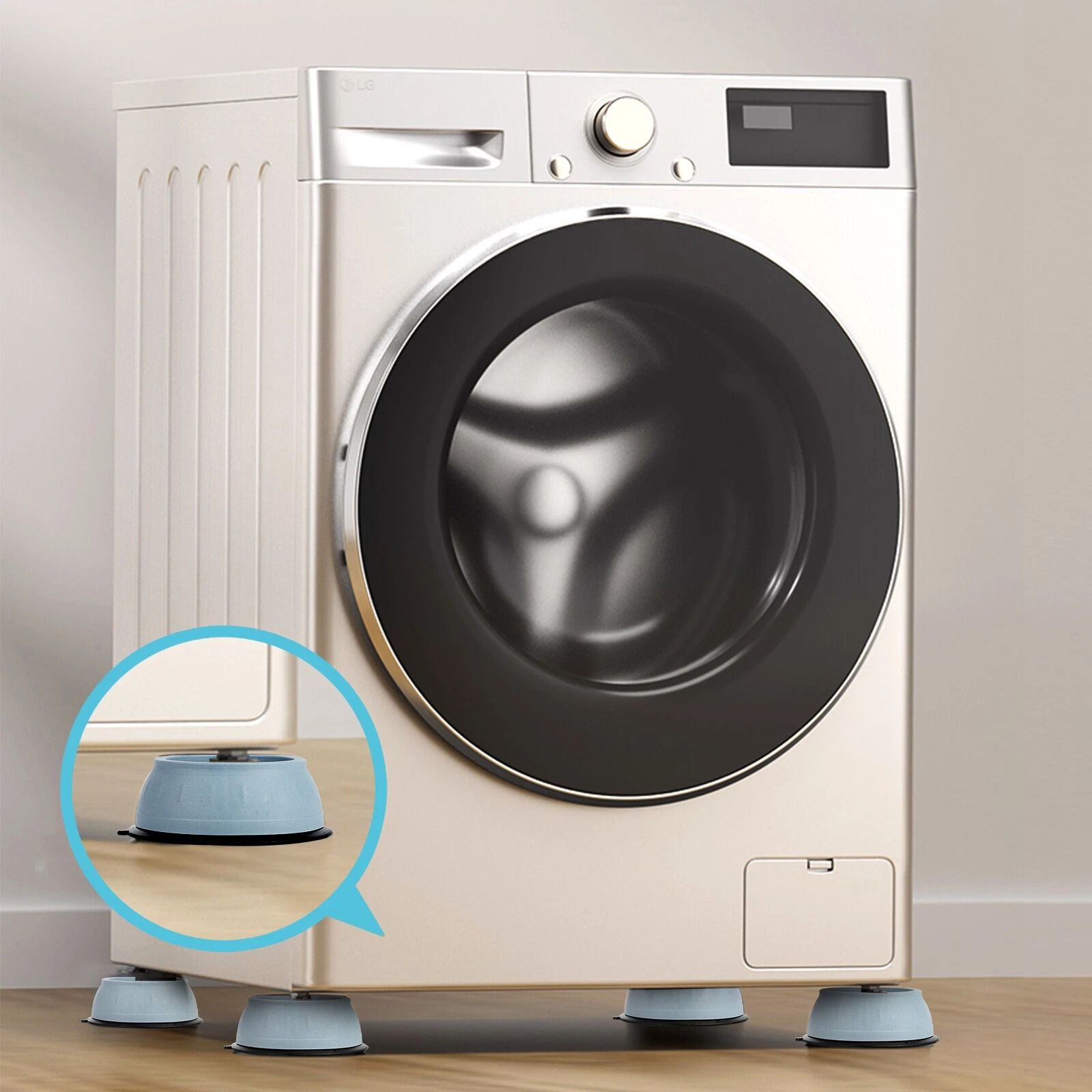 Washing Machine Anti Slip Pad, Shock Absorbing Rubber Base, Non Slip Floor Protection Washing Machine Anti Slip Pad, Shock Absorbing Rubber Base, Non Slip Floor Protection