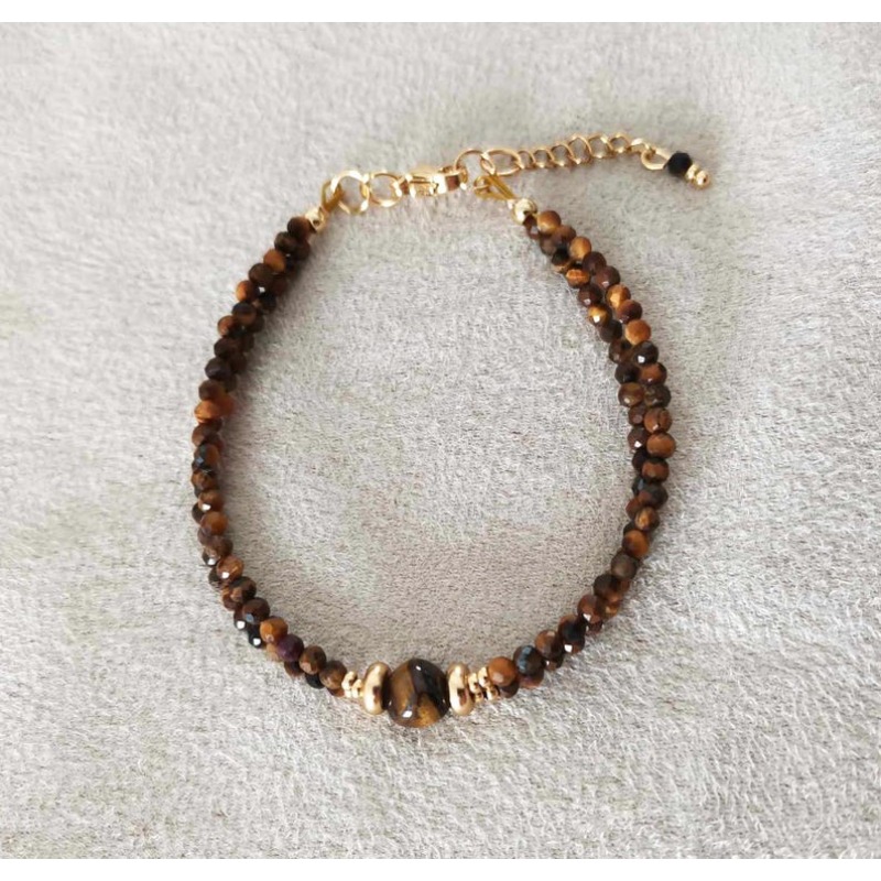 Tiger Eye Bracelet Adjustable Design With Beads, Ideal Gift And Personal Accessory. Tiger Eye Bracelet Adjustable Design With Beads, Ideal Gift And Personal Accessory.