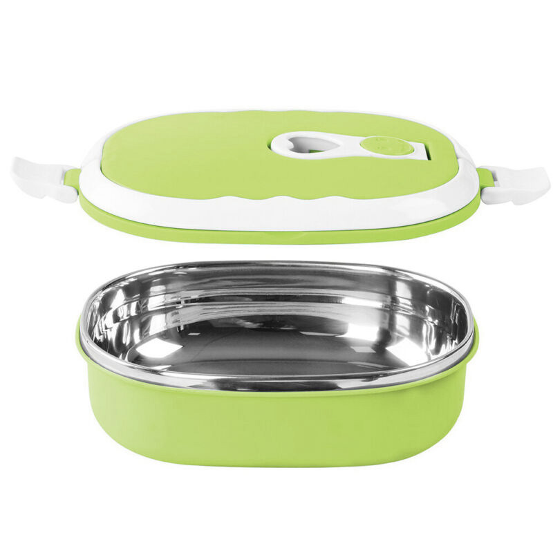 Portable Food Warmer, School Students Lunch Box, Thermal Insulated Container, Food Grade Stainless Steel Interior green