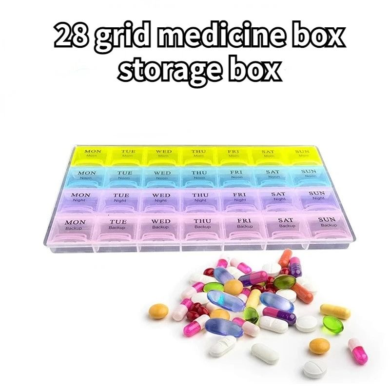 28 Grid Portable Household Medicine & Health Box 28 Grid Portable Household Medicine & Health Box