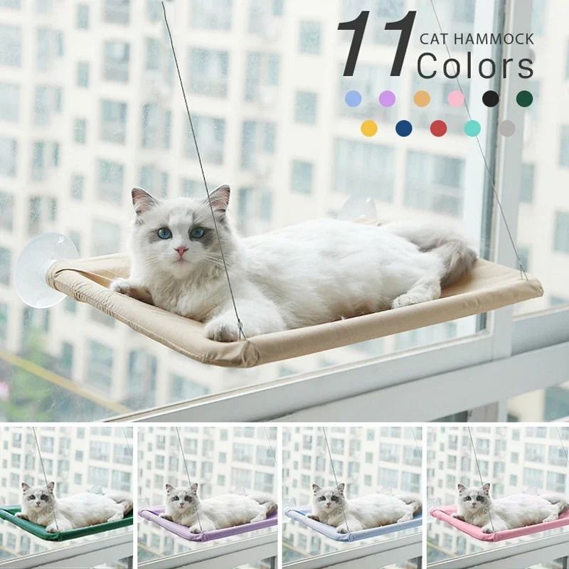 20KG Heavy Duty Window Cat Hammock Breathable Oxford Cloth Sunny Seat white