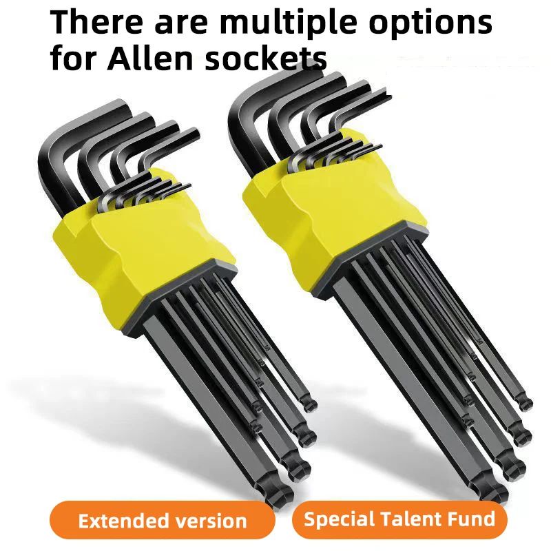 Electric Allen Key Set Metric Hex Wrench Screwdriver Kit With Torque Sleeves (Box Packed) b Super Hard