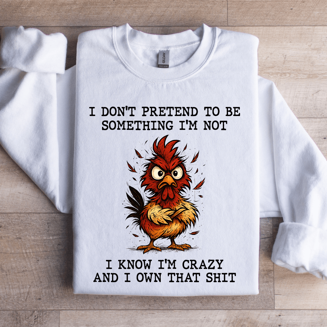 I Don't Pretend To Be Something Sweatshirt S Black