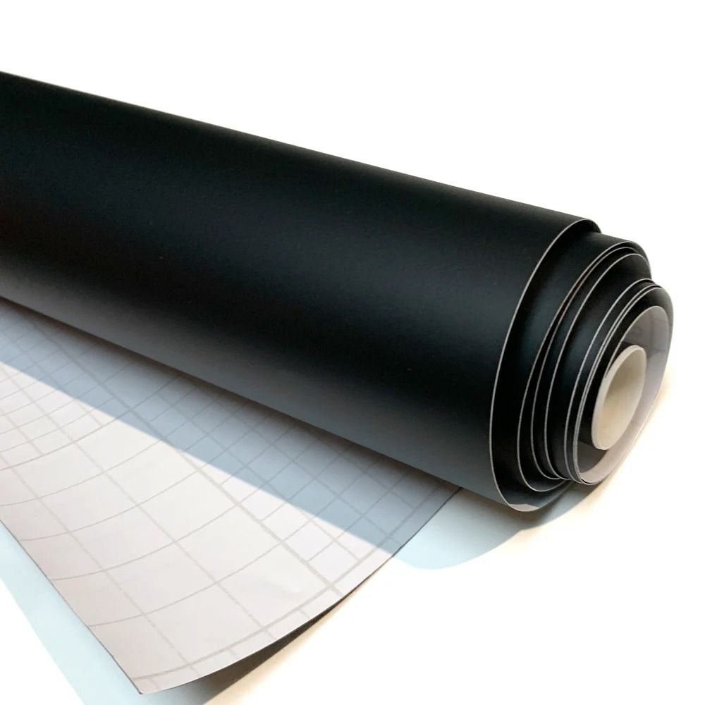 Matte Black Vinyl Wrap Car Body Film Waterproof Auto Tuning Sticker 3d Carbon Fiber 50x300 Cm