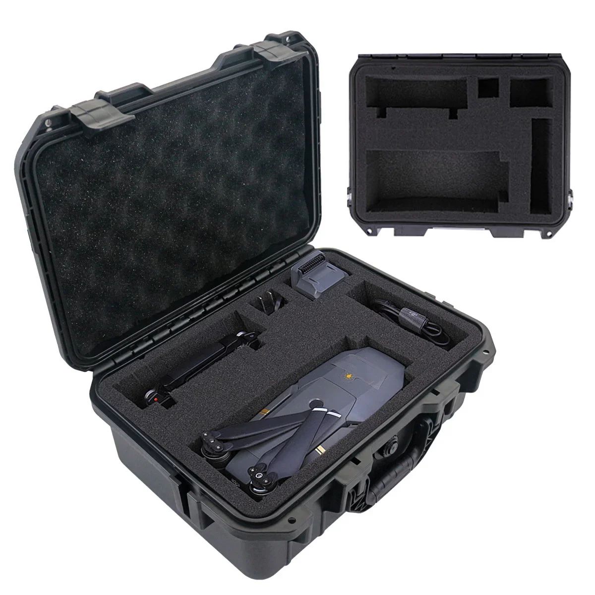 Waterproof Hard Carry Tool Case With Pre Cut Foam Shockproof Protective Storage Box For Tools & Electronics 346x250x136mm