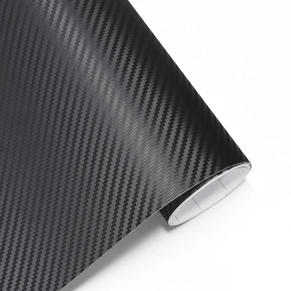 3D Carbon Fiber Vinyl Wrap Black Car And Motorcycle Body Styling Film 30x100 Cm