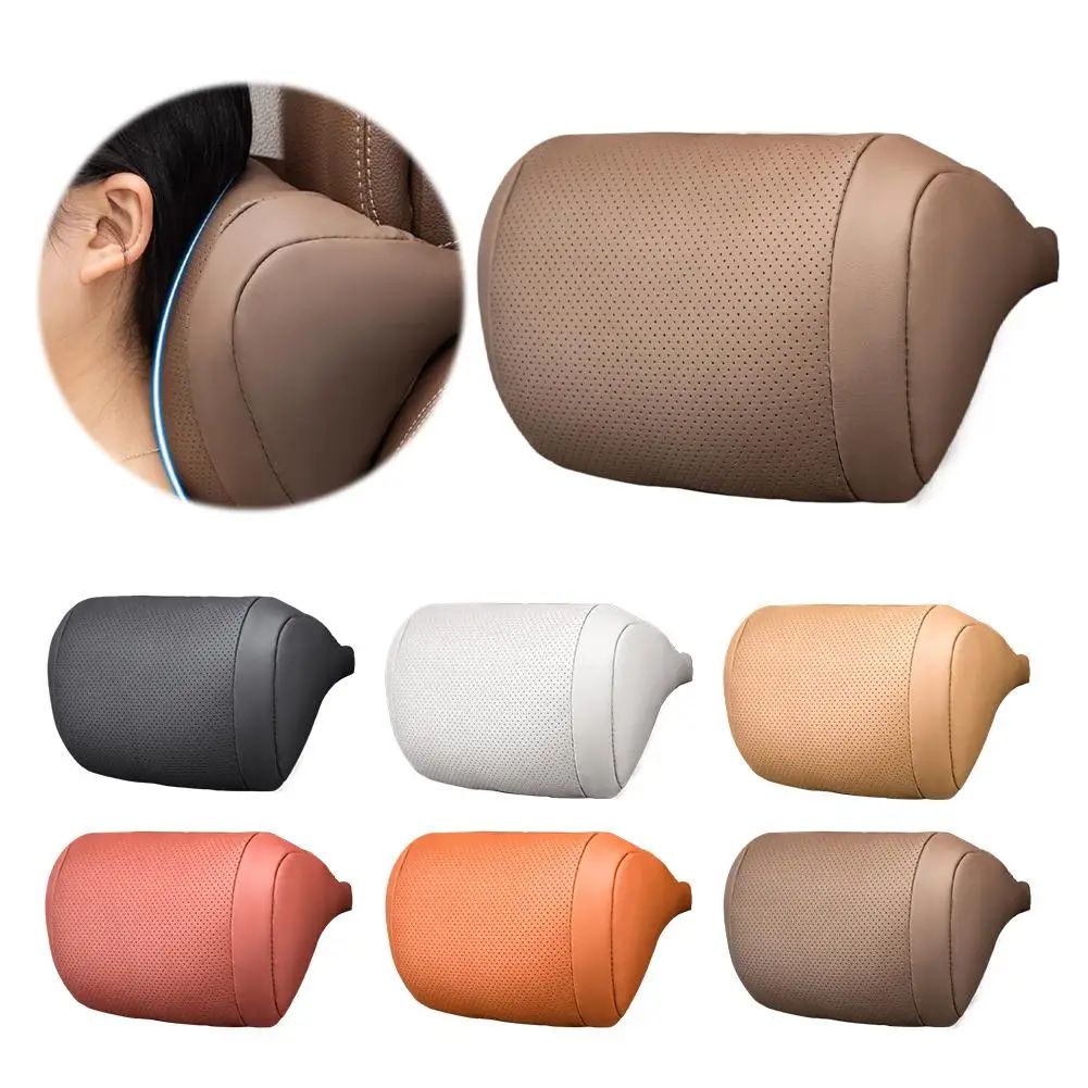 Ergonomic Memory Foam Car Headrest Pillow For Neck Support Breathable, Easy Install, Multi Color d