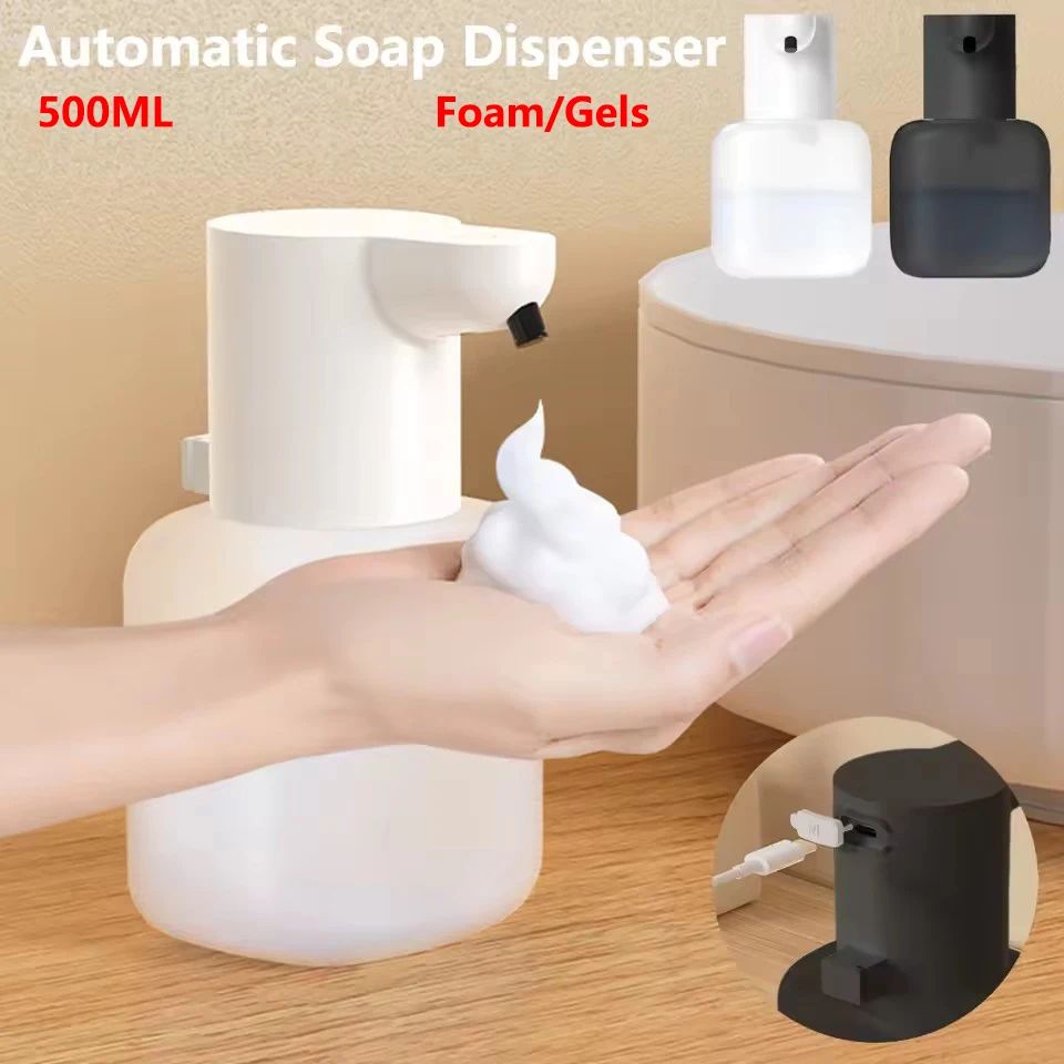 Automatic Touchless Soap Dispenser black foam
