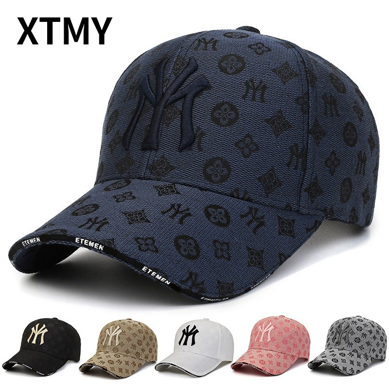 Trendy Korean Version Baseball Cap, New Hat, Versatile Texture Brand Letter, Sunscreen Cap white