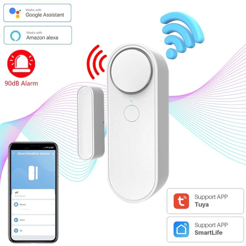 Tuya Smart WiFi Door & Window Security Sensor 10 Pcs