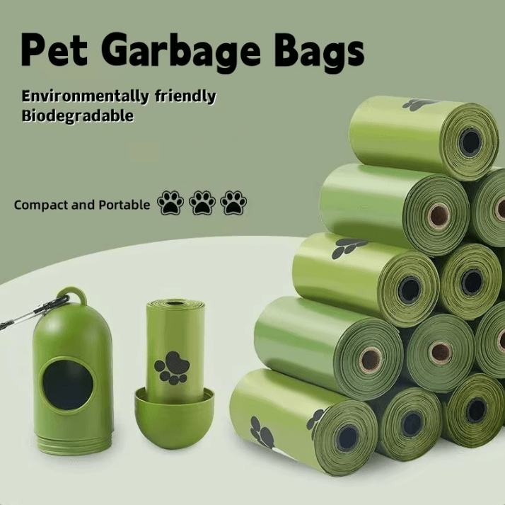Biodegradable Pet Trash Bags Scented Dog Poop Bags With Bulk Degradable Cat & Dog Waste Bags + Dispenser style B 42rolls