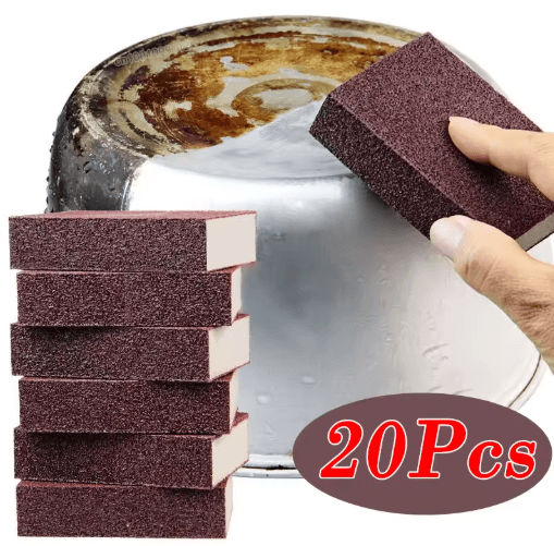 Magic Carborundum Sponge Eraser Rust And Scale Removing Cleaning Pads 1 To 8 Pcs 20pcs