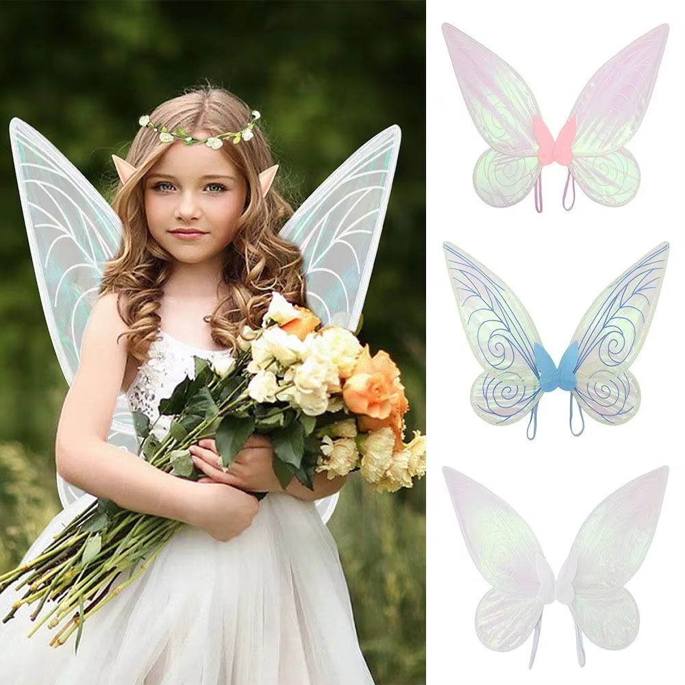Sparkling Fairy Costume Wings For Kids & Adults Halloween Party Dress Up green