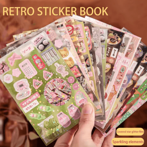 Vintage Japanese Dessert Sticker Book Aesthetic Food Cake Stickers For Journals And Scrapbooking a