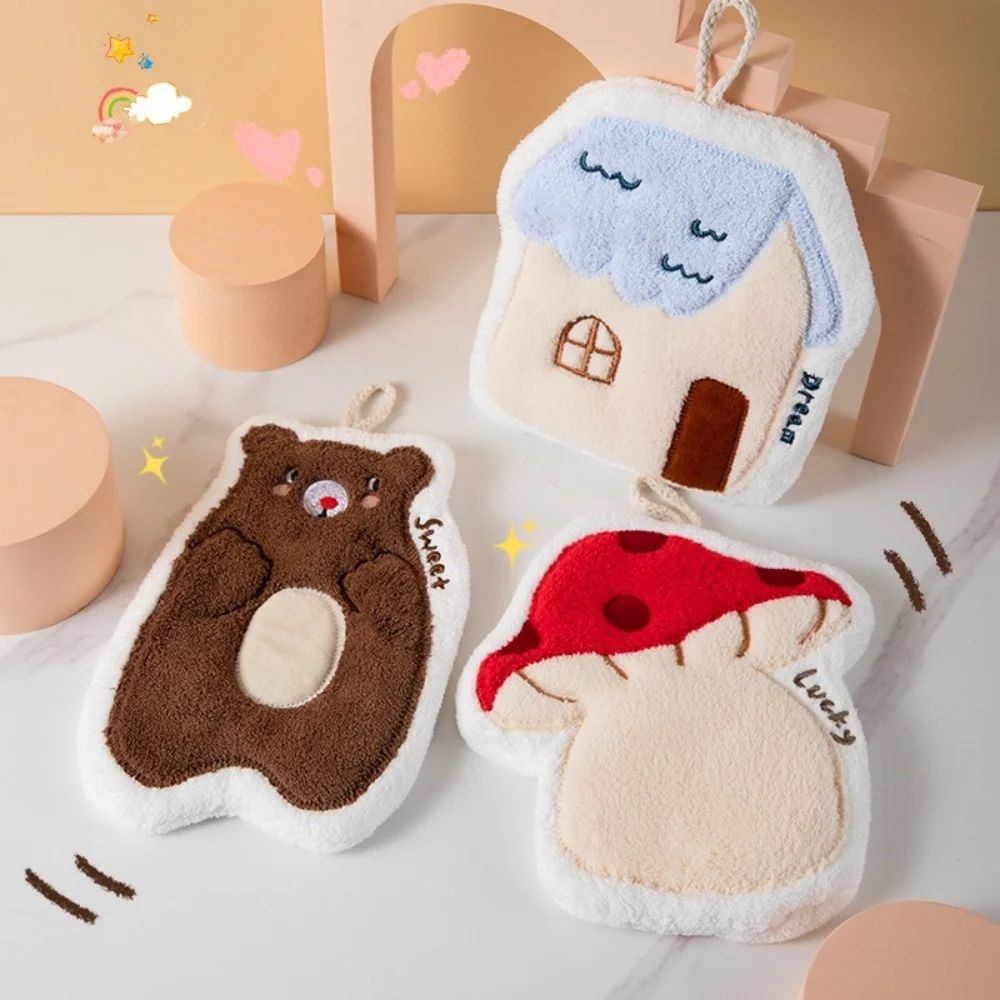 Everyday SoftGrip Kitchen Towels Thick, Absorbent, Durable Towels For Kitchen & Bathroom mushroom