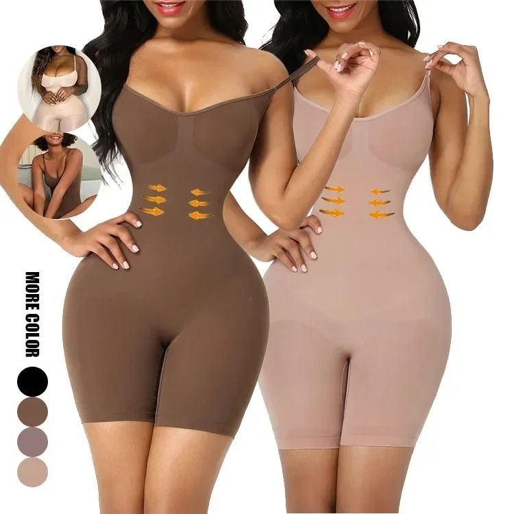 Seamless One Piece Tummy Control Shapewear Bodysuit skin Tone 2xl
