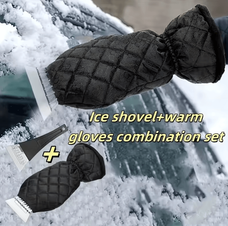 Heavy Duty Windproof Winter Car Ice Scraper And Snow Removal Tool With Reinforced Grip red