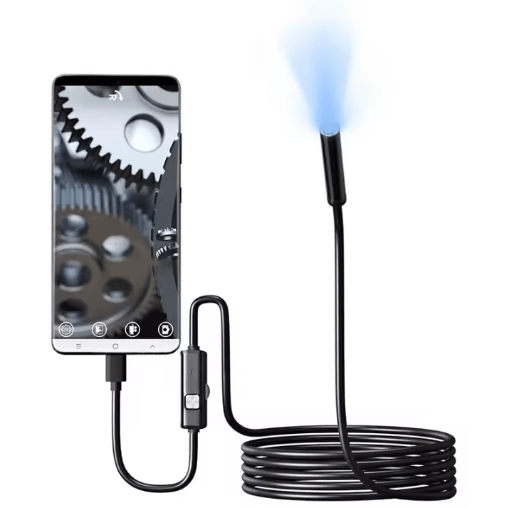 IP67 Waterproof Type C Endoscope Camera Flexible Inspection Borescope With 6 LEDs For Android & PC 1m