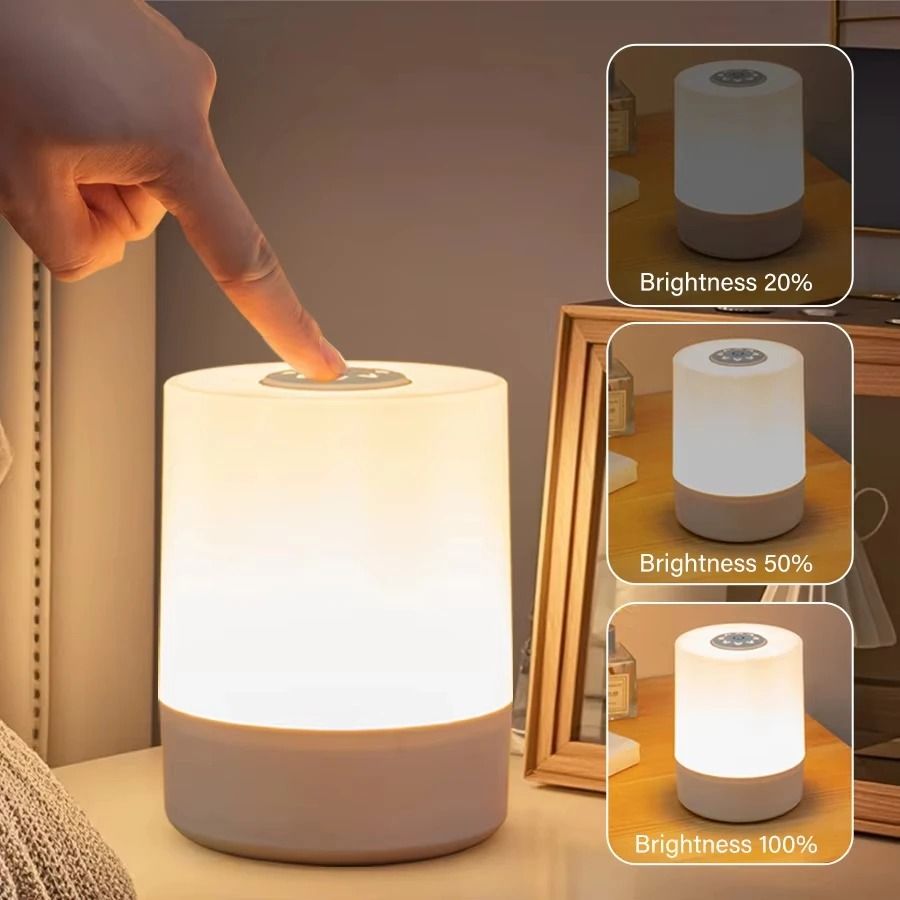 Bedside LED Touch Night Light with Remote