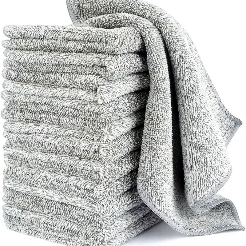 Thick Microfiber Cleaning Cloth Lint Free Absorbent Towel Set 20 Pcs