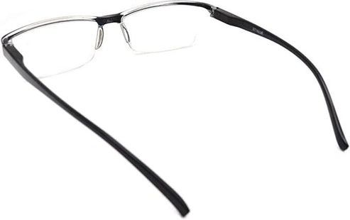 Square Frame Spring Hinge Reading Glasses, For Men And Women, Comfortable And Lightweight Unisex Readers +2.50 Strength
