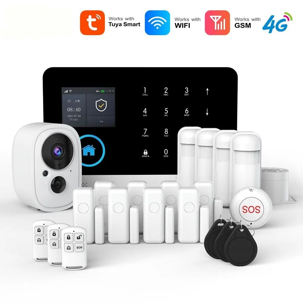 Smart Home Security System WiFi & 4G Wireless Alarm Kit With App Control 4g P