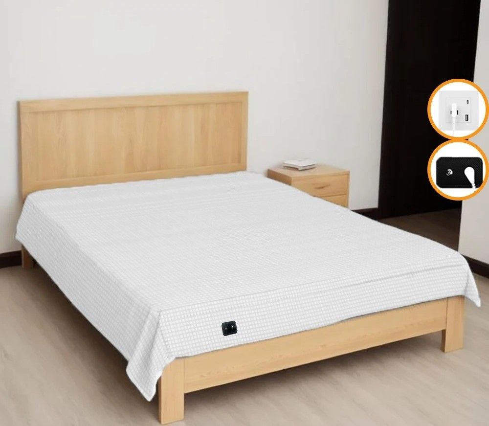 Elite Grounding Silver Fiber Health Protection Sheet white 102.36 X 104.33