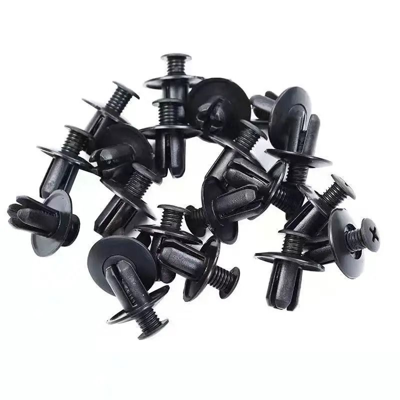 8mm Plastic Car Rivet Clips Bumper Fender Fasteners Set 30 Pcs