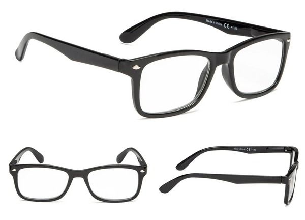 Classic Retro Reading Glasses For Men And Women, Unisex, Spring Hinge +1.75 Strength