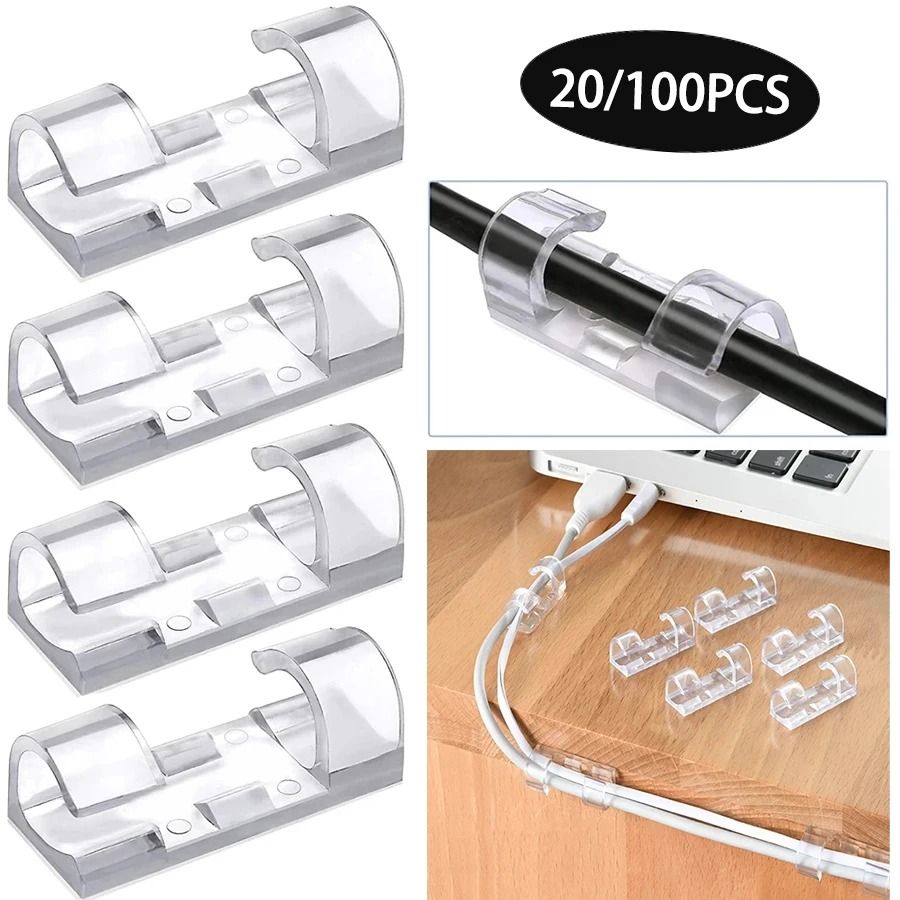 Cable Organizer Clips 100pcs Large