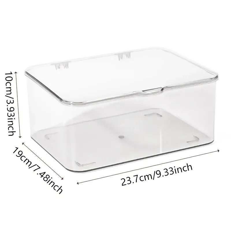 Clear Acrylic Storage Organizer Box With Clamshell Lid For Home And Office Clear Acrylic Storage Organizer Box With Clamshell Lid For Home And Office