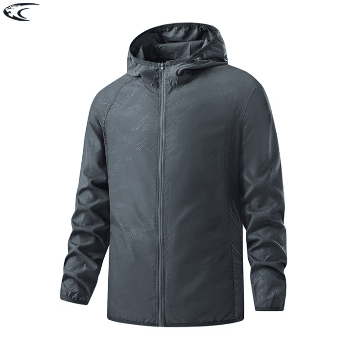 LNGXO Waterproof Hiking Jacket Unisex Windbreaker Raincoat With Sun Protection For Camping & Climbing unisex Navy Blue 4xl