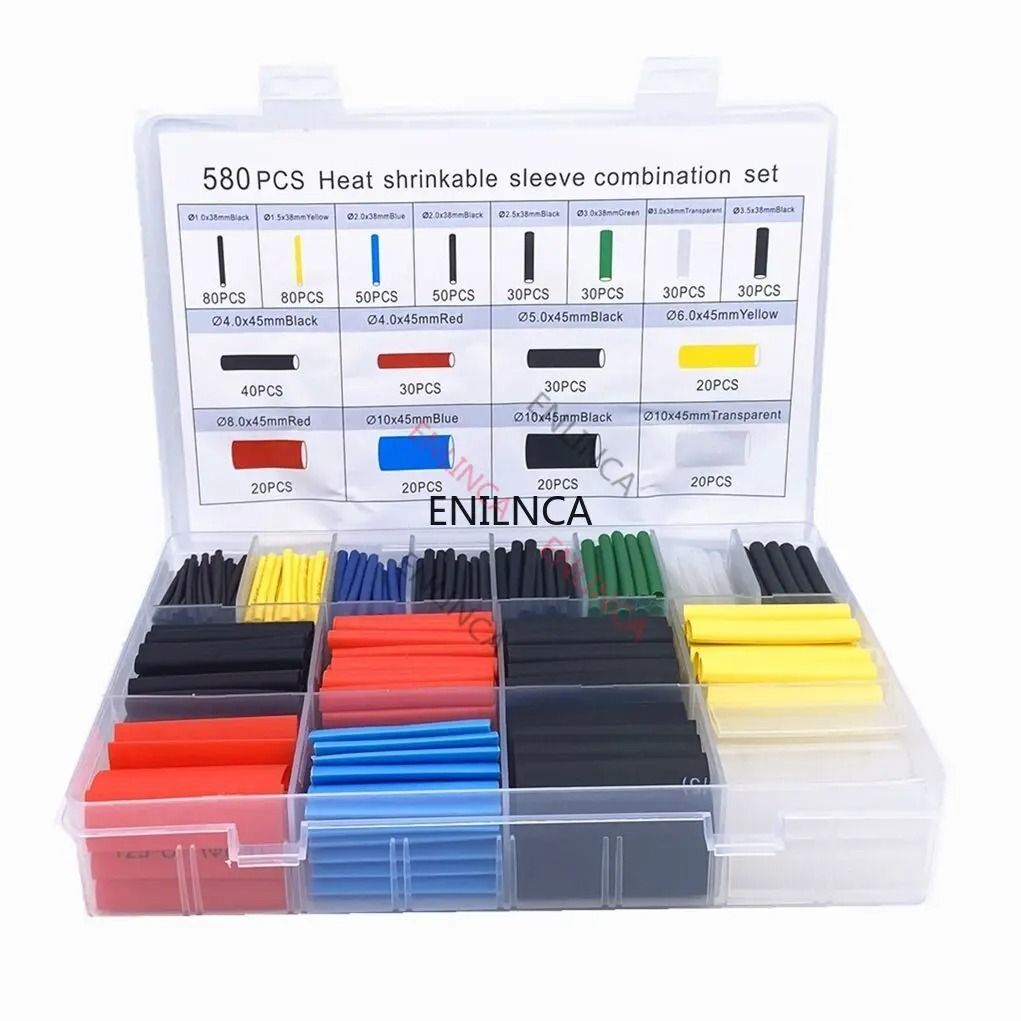 Professional Heat Shrink Tubing Insulation Kit 328pcs In Box
