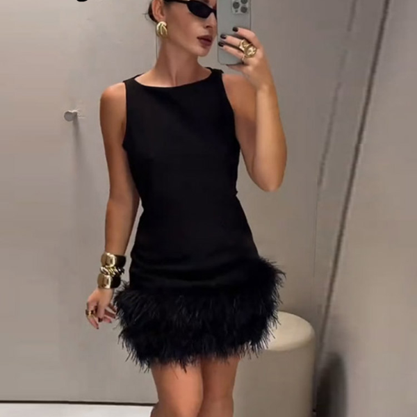 Women Black Sleeveless Corset Dress Woman Off Shoulder, Luxury Short Party Dress For Women black l
