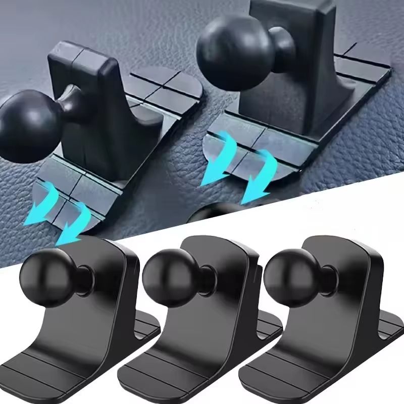 Car Phone Holder With 17mm Ball Head Base And Suction Cup Mount 2pcs