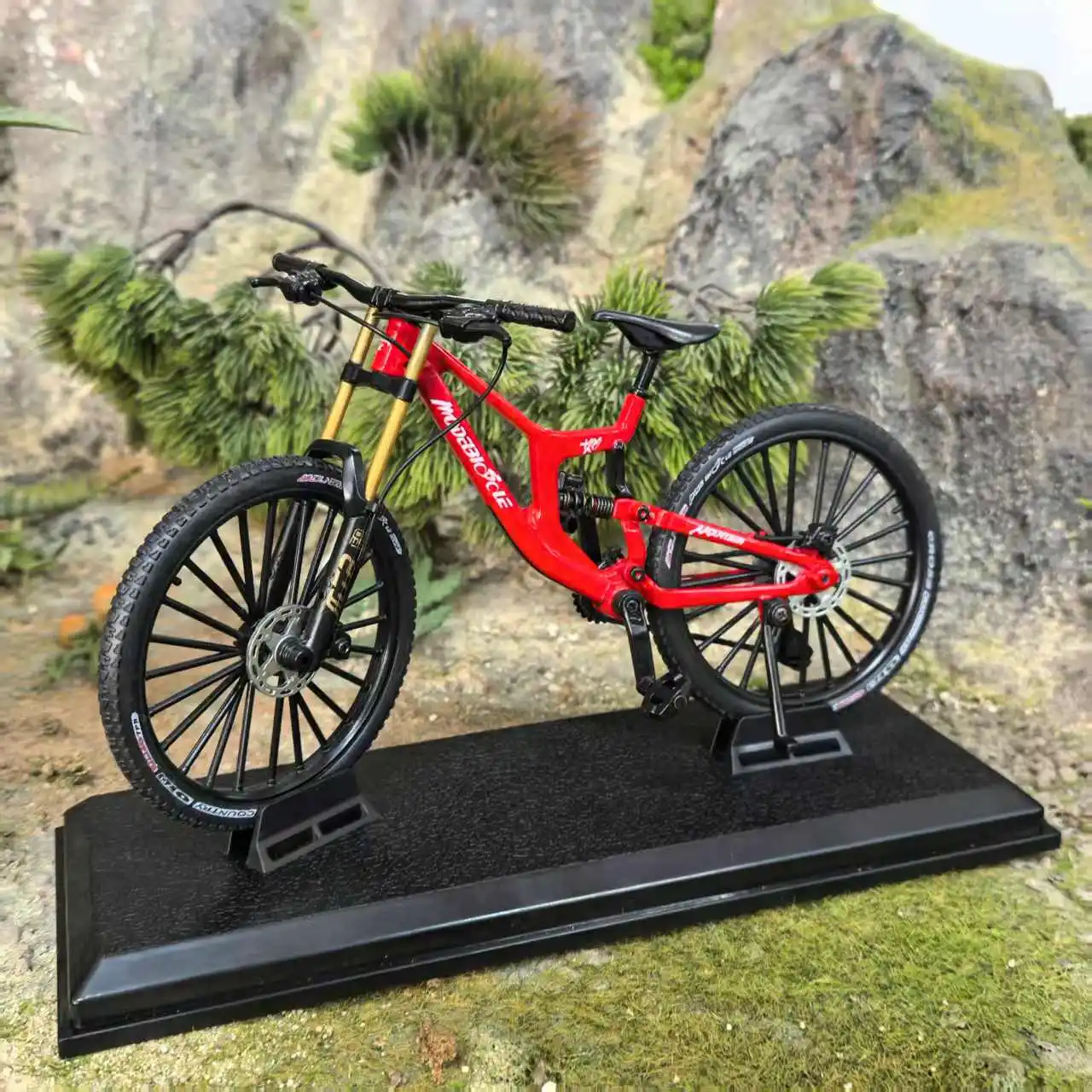 1:6 Fahrradmodellbasis, Sammlerwahl, Heimdekoration, perfekte Übereinstimmung für Fahrradornamente, passend für viele Modelle Image